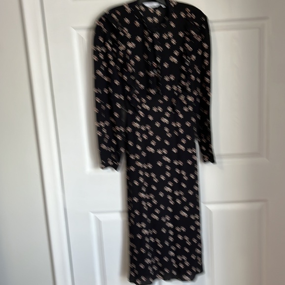 & OTHER STORIES FLORAL PRINTED RUFFLE BIB MIDI DRESS - Picture 5 of 15